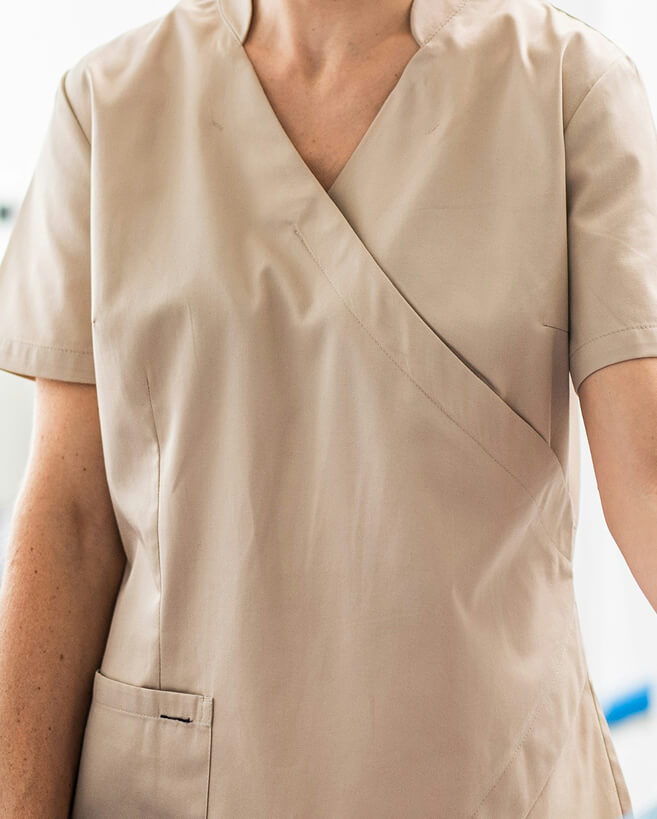 Close-up of a medical scrubs