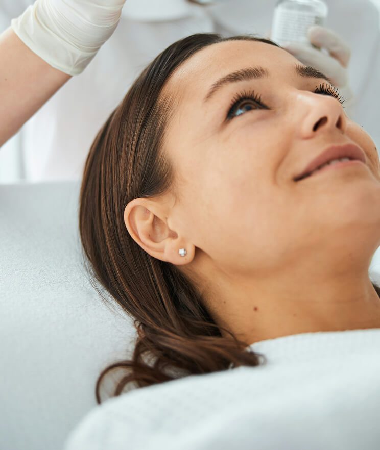 Woman waiting on Neuromodulators are injectable treatments